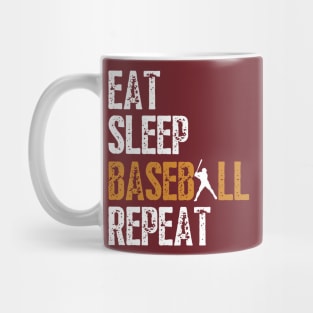 Eat Sleep Baseball Repeat, Funny Baseball Players Kids Boys Mug